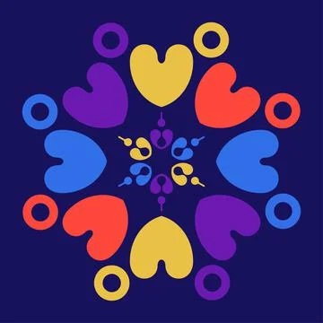Love Heart Background Stock Illustration
