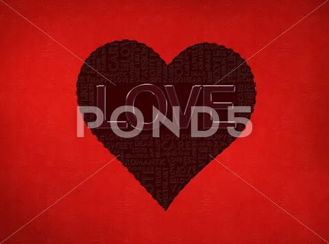 Love heart chocolate background Stock Illustration
