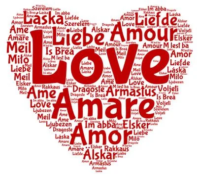Love Heart Cloud Stock Illustration