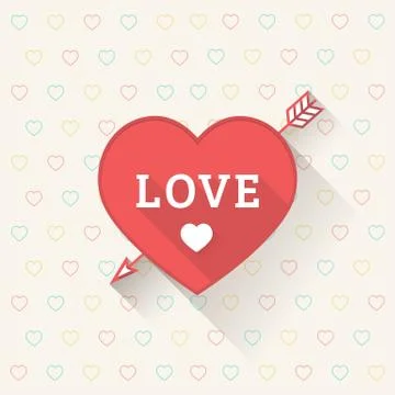 Love Heart Illustrazione stock