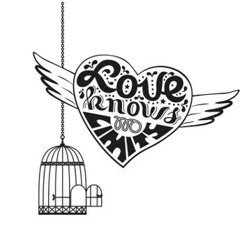 Love in heart Stock Illustration