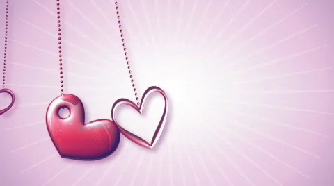 Love heart lockets Stock-Footage 309239