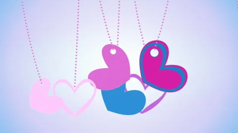 Love heart lockets Stock-Footage 309241