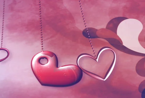 Love heart lockets Video stock 309249