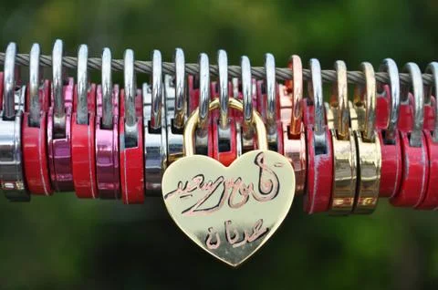 Love Heart Locks. Foto stock