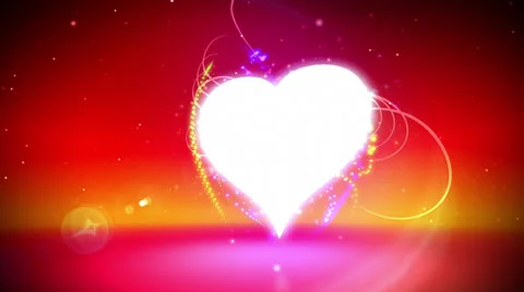 Love heart loop Stock Footage 22575023