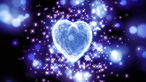 Love heart particle loop animation background Stock Footage 149925178