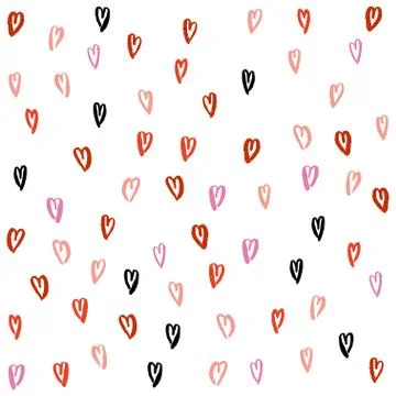 Love heart pattern Stock Illustration