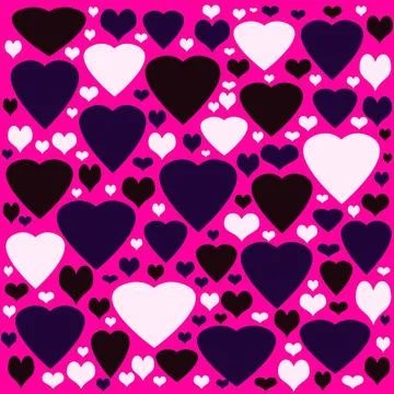 Love heart pattern Stock Illustration