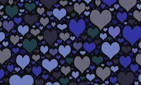 Love heart pattern Stock Illustration