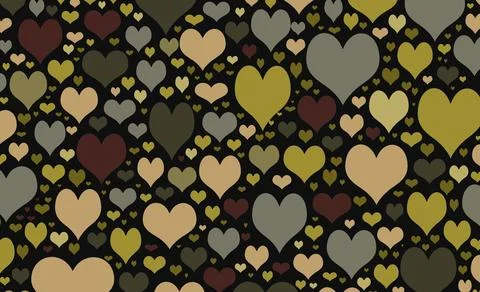 Love heart pattern Stock Illustration