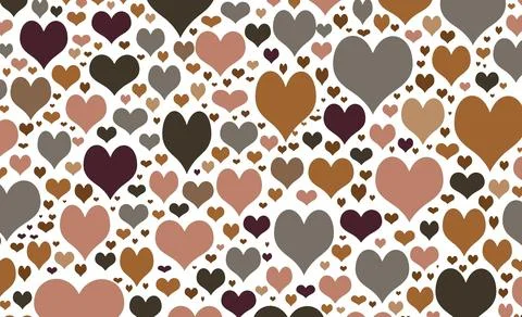 Love heart pattern Stock Illustration