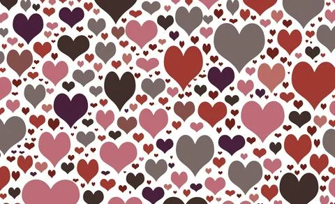 Love heart pattern Stock Illustration