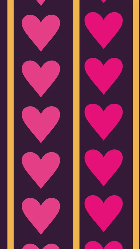 Love Heart Scrolling Verical Background Stock Footage 331322324