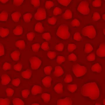 Love Heart Seamless Pattern Background. Vector Illustration Stock Illustration