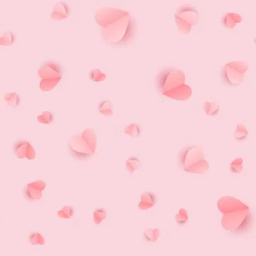 Love Heart Seamless Pattern Background. Vector Illustration EPS10 Stock Illustration