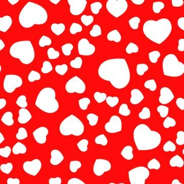 Love Heart Seamless Pattern Background.  Illustration Stock Illustration