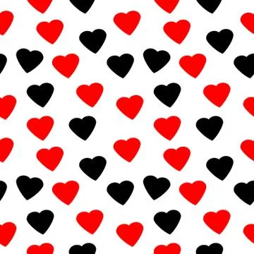 Love heart seamless pattern. Stock Illustration