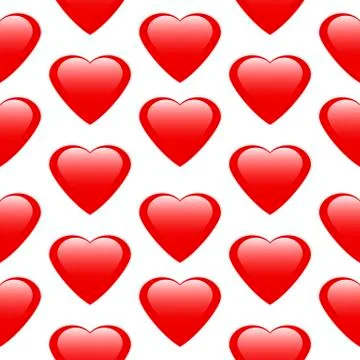 Love heart seamless pattern. Stock Illustration
