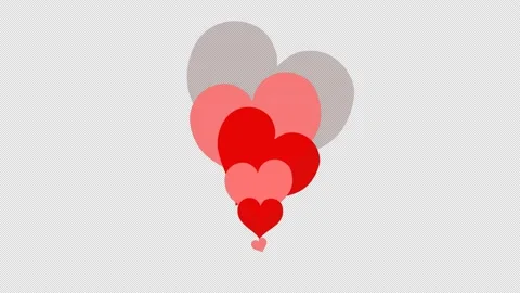 Love Heart Shape Animation 5 Stock Footage 232124202