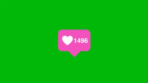 Love Heart Shape Animation Green Screen Видео 344711671