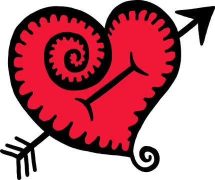Love Heart Shape Stock-Illustration