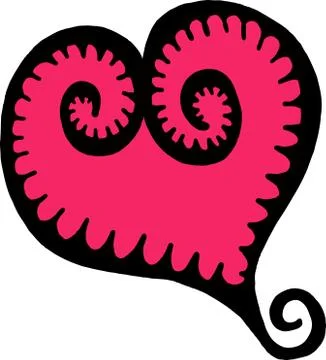 Love Heart Shape Stock-Illustration