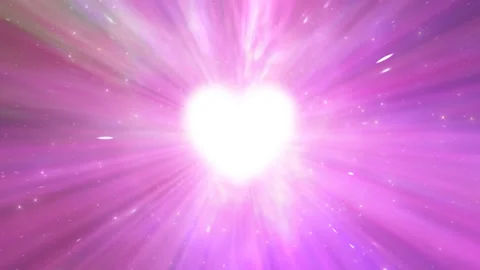 Love Heart Shape Light Speed Fast Moving Outer Space Wormhole Tunnel Stock Footage 211536119