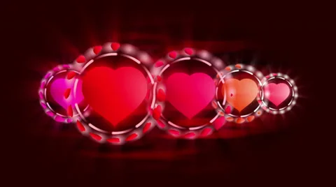 Love hearts background Stock Footage 33819342