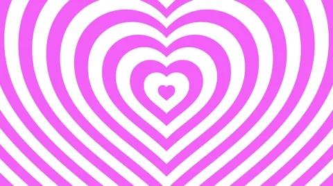 Love hearts background loop valentines day pink and white Video stock 58020920
