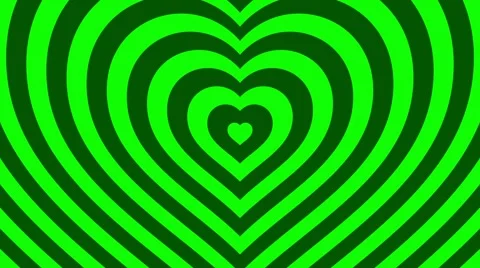 Love hearts background loop valentines day  green Video stock 58021595