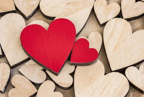 Love hearts background Stock Photos