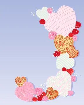 Love hearts Stock Illustration