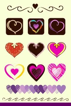 Love Hearts Stock Illustration