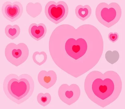Love hearts Stock Illustration