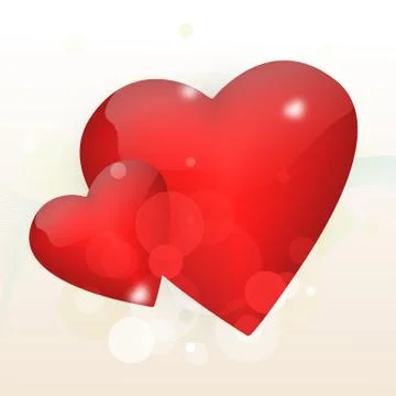 Love hearts Illustrazione stock