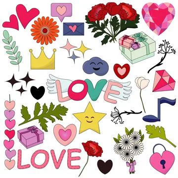 Love hearts Stock Illustration