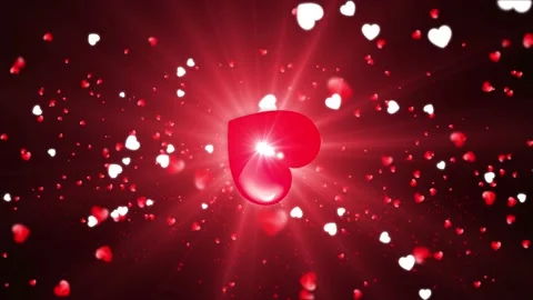 Love hearts loop background , Hearts background Stock Footage 219934930