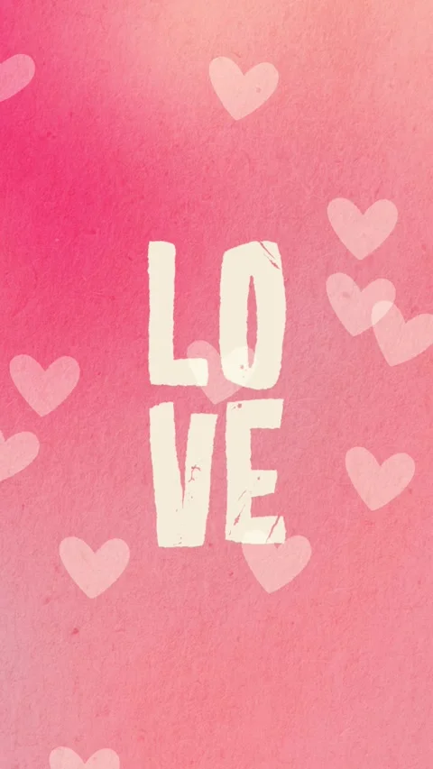 Love hearts vertical background Video stock 326835252