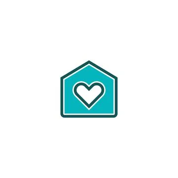 Love home line icon. linear style sign for mobile concept and web design. Out Stock Illustration