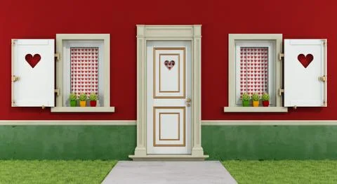Love house Stock Illustration