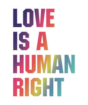 Love is Human Right Stock Illustration