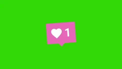 Love Icon Animation Chroma Key Video stock 337593314