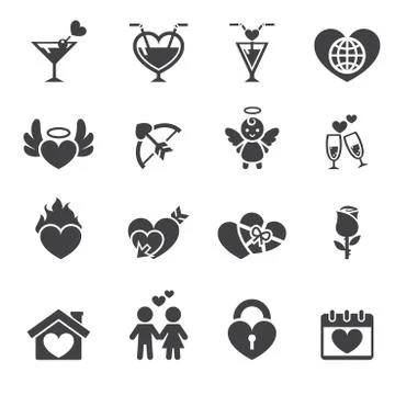 Love icon Stock Illustration
