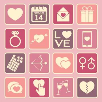 Love icon Stock Illustration