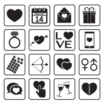 Love icon Stock Illustration