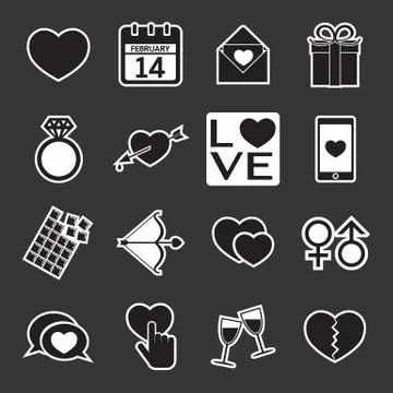 Love icon Stock Illustration