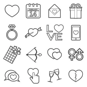 Love icon Stock Illustration