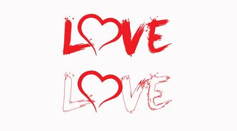 Love Icon. Stock Illustration