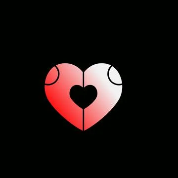 Love icon logo Stock Illustration